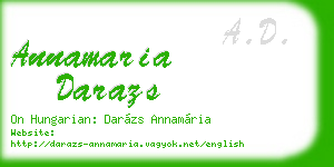 annamaria darazs business card